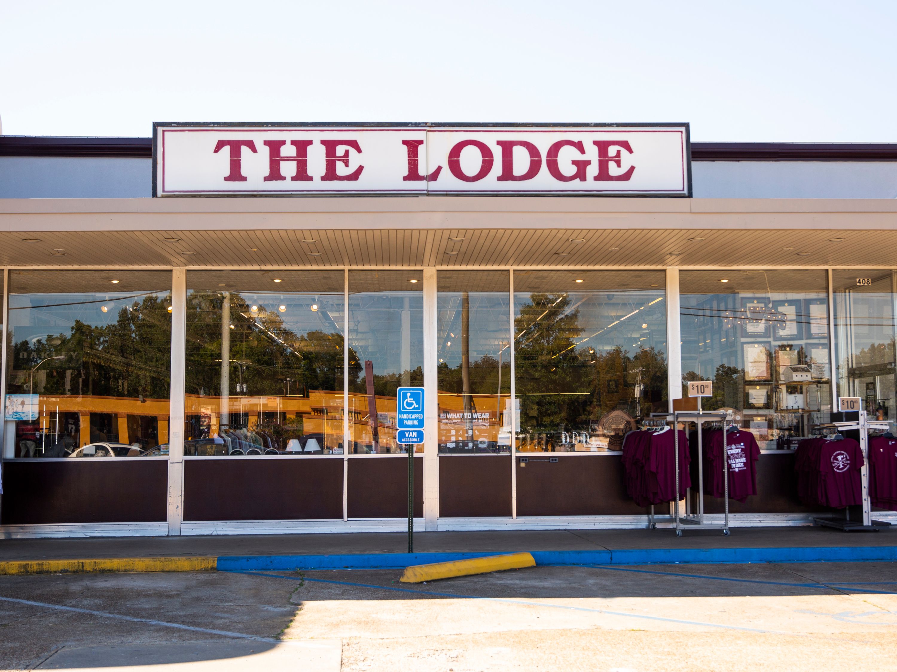 The Lodge signage
